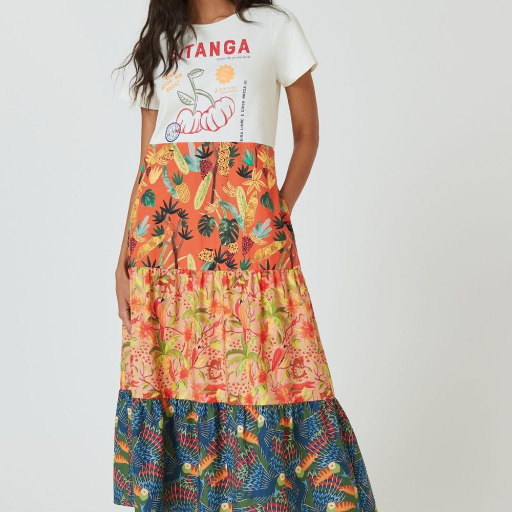Farm x Anthropologie T-Shirt Maxi Dress